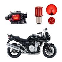 Lâmpada Led Freio 2 Polos Sequencial Strobo Moto Bandit 1250 2009 2010 2011 2012 2013 Lâmpada Led Freio 2 Polos Sequencial Strobo Moto Bandit 1250 2009 2010 2011 2012 2013