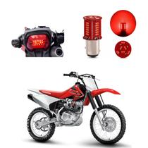 Lâmpada Led Freio 2 Polos Sequencial Strobo Moto CRF 150F 2012 2013
