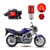 Lâmpada Led Freio 2 Polos Sequencial Strobo Moto GS 500 1993 1994 1995 1996 1997 1998 1999 2000 2001 2002 até 2013 Lâmpada Led Freio 2 Polos Sequencial Strobo Moto GS 500 1993 1994 1995 1996 1997 1998 1999 2000 2001 2002 até 2013