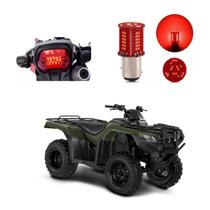 Lâmpada Led Freio 2 Polos Sequencial Strobo Moto TRX 350 2004 2005 2006 2007 Lâmpada Led Freio 2 Polos Sequencial Strobo Moto TRX 350 2004 2005 2006 2007