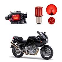 Lâmpada Led Freio 2 Polos Sequencial Strobo Moto TRX 850 2015