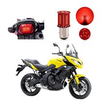 Lâmpada Led Freio 2 Polos Sequencial Strobo Moto Versys City 650 2012 2013