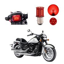 Lâmpada Led Freio 2 Polos Sequencial Strobo Moto Vulcan VN 900 2007 2008 2009 2010 2011 2012 2013 Lâmpada Led Freio 2 Polos Sequencial Strobo Moto Vulcan VN 900 2007 2008 2009 2010 2011 2012 2013