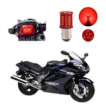 Lâmpada Led Freio 2 Polos Sequencial Strobo Moto ZZR 1200 2004 2005