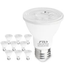 Lâmpada LED FTL PAR20 7W 600lm 3000K regulável, pacote com 10