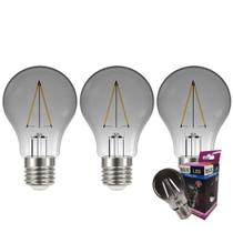 Lâmpada Led Fumê 30w Kit 3 Unid. Vintage Branco Quente Iluminação Decorativa Retrô Multifilamento Luz Casa Decoração Lâmpada Led Fumê 30w Kit 3 Unid. Vintage Branco Quente Iluminação Decorativa Retrô Multifilamento Luz Casa Decoração