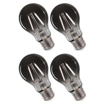 Lâmpada Led Fumê Kit 4 unid. 30W Iluminação Branco Quente Decorativa Multifilamento Vintage Retrô Luz Casa Decoração Lâmpada Led Fumê Kit 4 unid. 30W Iluminação Branco Quente Decorativa Multifilamento Vintage Retrô Luz Casa Decoração