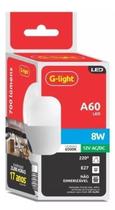 Lâmpada Led G-light 8W Bulbo 12 Volts AC/DC E27 6500K Branco Frio