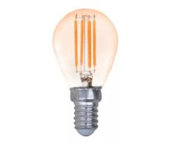 Lâmpada LED G45 E14 4W Luz Quente 2500K 400lm 127v
