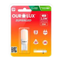 Lâmpada Led G9 2.5 Watts 127 Volts Branco Frio 6500K - OUROLUX Lâmpada Led G9 2.5 Watts 127 Volts Branco Frio 6500K - OUROLUX