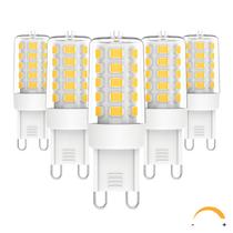 Lâmpada LED G9 4W 4000K 120V regulável 400lm, pacote com 5 unidades Chinnor