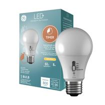 Lâmpada LED GE LED+ Timer A19 8W Soft White (1 pacote) Lâmpada LED GE LED+ Timer A19 8W Soft White (1 pacote)