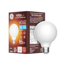 Lâmpada LED GE Relax G25 Globe 60W Soft White 500lm, pacote com 1