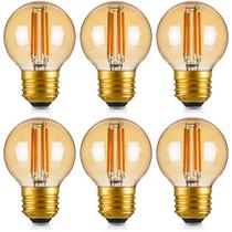 Lâmpada LED Genixgreen Dimmable E26 Amber 4W 350lm 2200K, pacote com 6