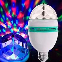 Lâmpada Led Giratória Colorida Bulb Rgb para Festa, Decoração ou Balada - ARTEX
