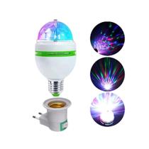 Lampada Led Giratória Colorida Com Soquete E27 Bivolt.