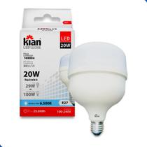 Lâmpada LED Globe 20w Branco Frio 6500k Bivolt E27 Potente