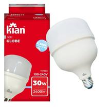 Lâmpada Led Globe Bivolt 30 Watts E27 Branco Frio 6500k - KIAN