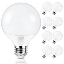 Lâmpada LED Globe MaxVolador G25 5W 3000K E26, pacote com 8