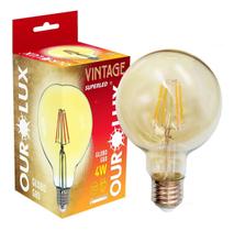 Lâmpada Led Globo G80 Vintage 4W E27 Branco Quente Lâmpada Led Globo G80 Vintage 4W E27 Branco Quente