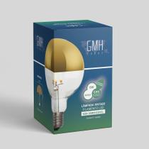 Lâmpada LED Globo Vintage GMH 6W Bivolt E27 Luz Amarela, Retrô, Econômica e Decorativa Lâmpada LED Globo Vintage GMH 6W Bivolt E27 Luz Amarela, Retrô, Econômica e Decorativa