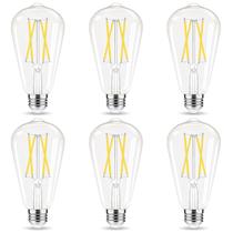 Lâmpada LED GVVoohome Dimmable E26 6W 600lm 4000K, pacote com 6
