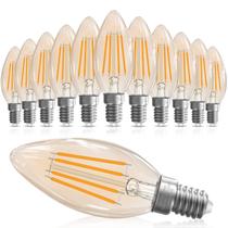 Lâmpada LED GVVoohome E12 Candelabra 4W 400LM 2200K Amber, pacote com 12