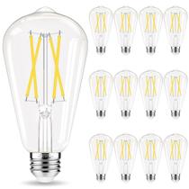 Lâmpada LED GVVoohome E26 6W 4000K 600lm, pacote com 12 unidades, não regulável