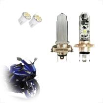 Lâmpada Led H4 Chip Foco Duplo D1860 Stallion Yzf R3 321 2015 2016 2017 2018 2019 2020