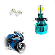 Lâmpada Led H4 Chip Foco Duplo Farol Alto e Baixo Stallion GSX 750F 2000 2001 2002 2003 2004 2005 2006 2007 2008 2009