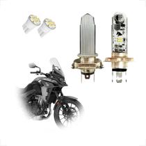 Lâmpada Led H4 Stallion Chip 1860 Foco Duplo Versysx 300 2018 2019 2020 2021 2022 2023 2024