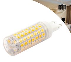 Lampada Led Halopim G9 Lustres Pendentes 5w Bivolt Branco Quente 3000K Luz Amarela - Malis Company