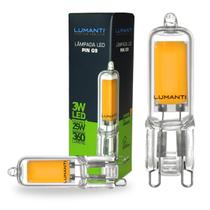 Lâmpada Led Halopin 3W 220V G9 Branco Quente 2400K
