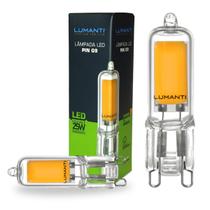 Lâmpada Led Halopin G9 Bipino 2,5W 127V 2400K âmbar