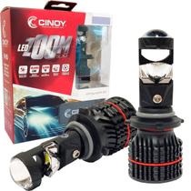 Lâmpada Led HB3 HB4 Mini Projetor Zoom Slim 6000K 10000Lm 12V 24V