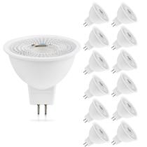Lâmpada LED HMYYJT MR16 5W 3000K branca quente 12-36V AC&DC, pacote com 12