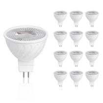 Lâmpada LED HMYYJT MR16 5W 3000K branca quente regulável, pacote com 12 Lâmpada LED HMYYJT MR16 5W 3000K branca quente regulável, pacote com 12