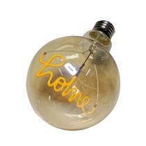 Lampada Led Home Vintage Mensagem 4w Branco Quente Casa Comercio