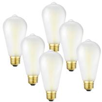 Lâmpada LED HOMOSUM Dimmable Frosted Edison 6W 600lm 5000K, pacote com 6