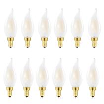 Lâmpada LED HOMOSUM E12 Candelabra 4W 2700K 400LM regulável (pacote com 12)