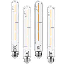 Lâmpada LED HOMOSUM T10 4W Tubular regulável 3000K E26, pacote com 4 Lâmpada LED HOMOSUM T10 4W Tubular regulável 3000K E26, pacote com 4