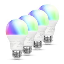 Lâmpada LED inteligente Amazon Basics A19 9W (equivalente a 60W), pacote com 4