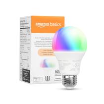 Lâmpada LED inteligente Amazon Basics A19 com mudança de cor 9W