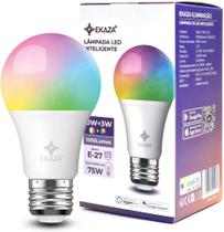 Lâmpada led inteligente branco + rgb - ekaza