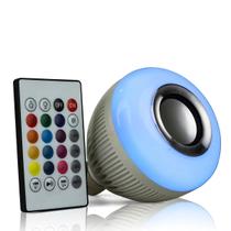 Lâmpada LED Inteligente Com Bluetooth Muda Cor Toca Música - NAVY+PRO