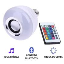 Lampada Led Inteligente Com Bluetooth Muda Cor Toca Música - Tech Eletronicos