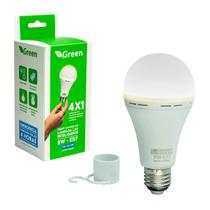 Lâmpada Led Inteligente De Emergência Recarregável Bivolt - Mixtou Green