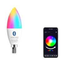 Lâmpada LED Inteligente E14 Controle Pelo APP Tuya Bluetooth WiFi RGB Regulável Lâmpada De