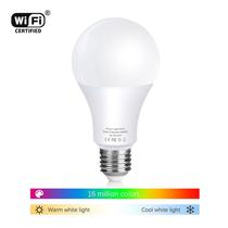 Lâmpada LED inteligente E27/B22 Full Color wifi regulável