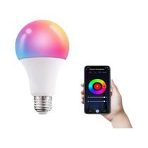 Lâmpada LED Inteligente E27 Controle APP Tuya Dimerizável RGB 220V Para Iluminação De Casa Quarto
